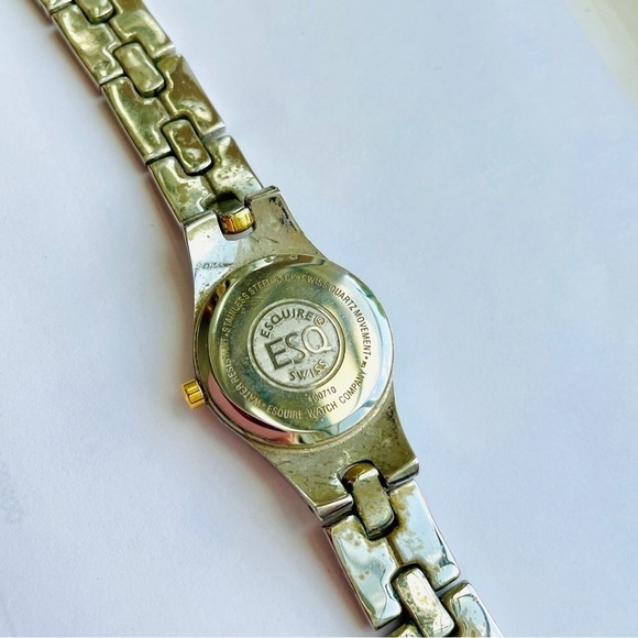 ESQ Esquire Swiss Quartz Movement Watch Gold Silver - Picture 5 of 9